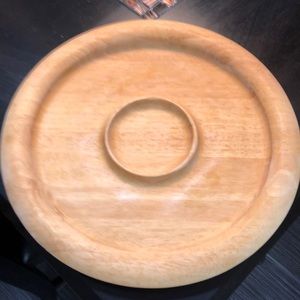 Crate and barrel wood serving tray